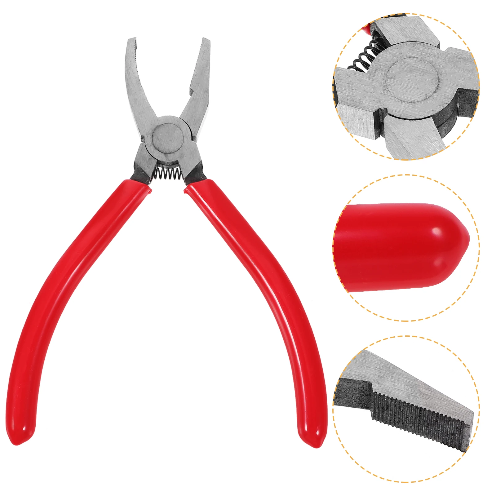 8 inch Glass Breaking Pliers Curved Jaws Cutting Colored Glass Fusion Stained Tools Heavy Duty Steel Rubber Safe Reliable
8 inch Glass Breaking Pliers Curved Jaws Cutting Colored Glass Fusion Stained Tools Heavy Duty Steel Rubber Safe Reliable