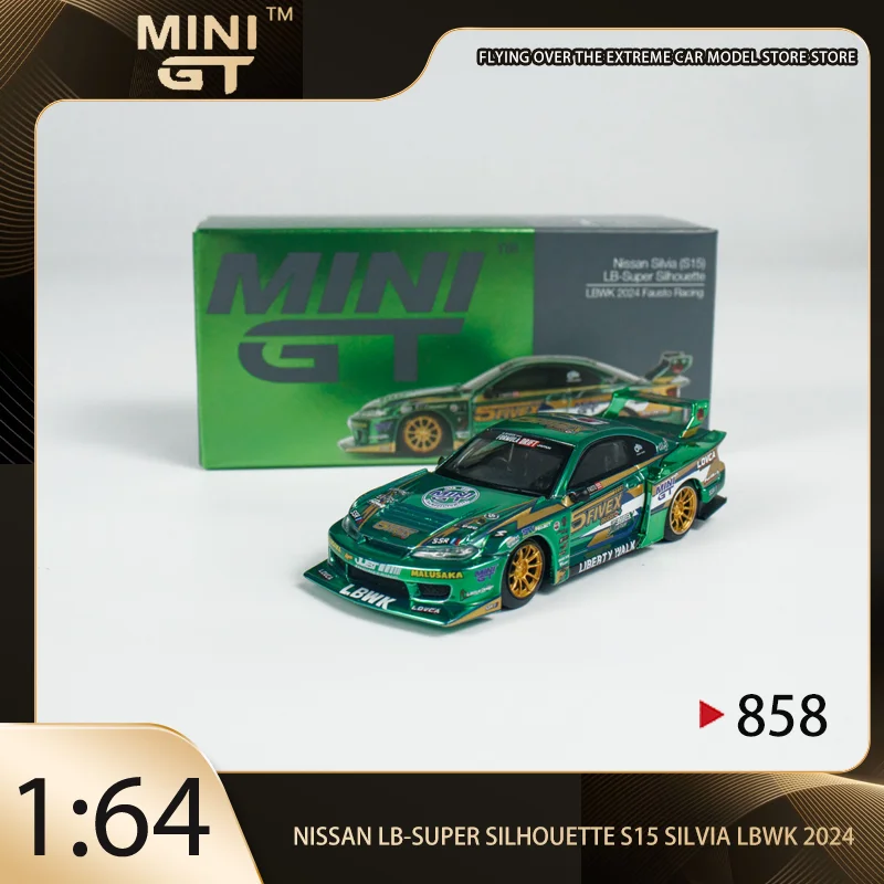 MINlGT 1:64 Nissan LB-Super Silhouette S15 SILVIA LBWK 2024 Alloy Premium Diecast Car Model Vehicle Collectible Display Piece
MINlGT 1:64 Nissan LB-Super Silhouette S15 SILVIA LBWK 2024 Alloy Premium Diecast Car Model Vehicle Collectible Display Piece
