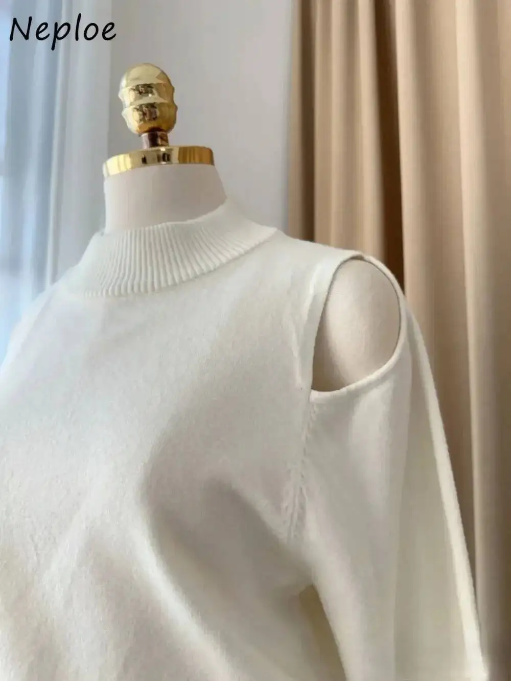 BabYoung All-Match Literary Half-High Collar Women Clothing Off Shoulder Wool Knit Jumper Japan Haruku New Moda Fresh Sweaters
BabYoung All-Match Literary Half-High Collar Women Clothing Off Shoulder Wool Knit Jumper Japan Haruku New Moda Fresh Sweaters