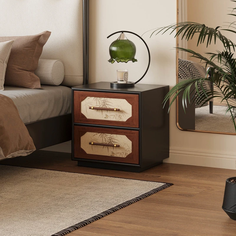 Medieval bamboo leaf solid wood bedside table designer small apartment household bedroom texture bedside table storage cabinet
Medieval bamboo leaf solid wood bedside table designer small apartment household bedroom texture bedside table storage cabinet