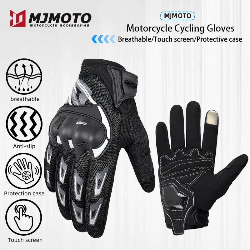 MJMOTO Motorcycle Gloves for Man Motocross Gloves Anti-fall Motorbike Gloves Touchscreen Summer Riding Gloves Breathable Mesh
MJMOTO Motorcycle Gloves for Man Motocross Gloves Anti-fall Motorbike Gloves Touchscreen Summer Riding Gloves Breathable Mesh
