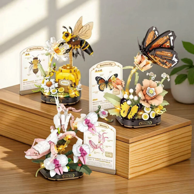Insect Blocks DIY Home Decoration Model Orchid Mantis Building Blocks Toys Assembly Toy Christmas Gift for Children Adult
Insect Blocks DIY Home Decoration Model Orchid Mantis Building Blocks Toys Assembly Toy Christmas Gift for Children Adult