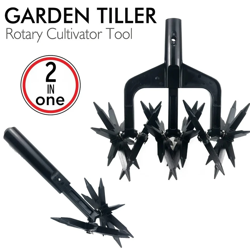 2-in-1 Garden Aerator and Soil Scarifier, Wear-Resistant Rotary Tiller Tool for Lawn Ventilation & Cultivation, Durable Steel
2-in-1 Garden Aerator and Soil Scarifier, Wear-Resistant Rotary Tiller Tool for Lawn Ventilation & Cultivation, Durable Steel