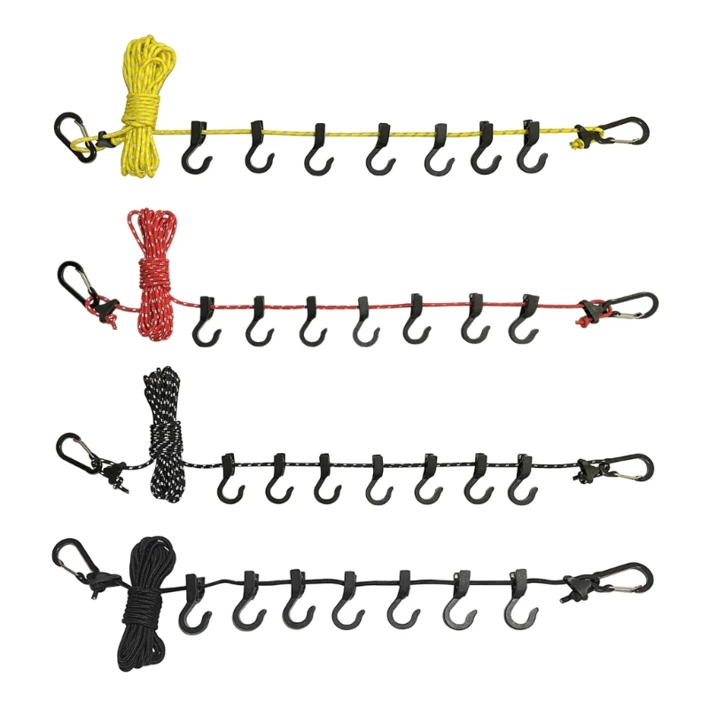 Travel Retractable Clothesline with 7pcs Non-slip Buckle Clothes Laundry Drying X5QF
Travel Retractable Clothesline with 7pcs Non-slip Buckle Clothes Laundry Drying X5QF