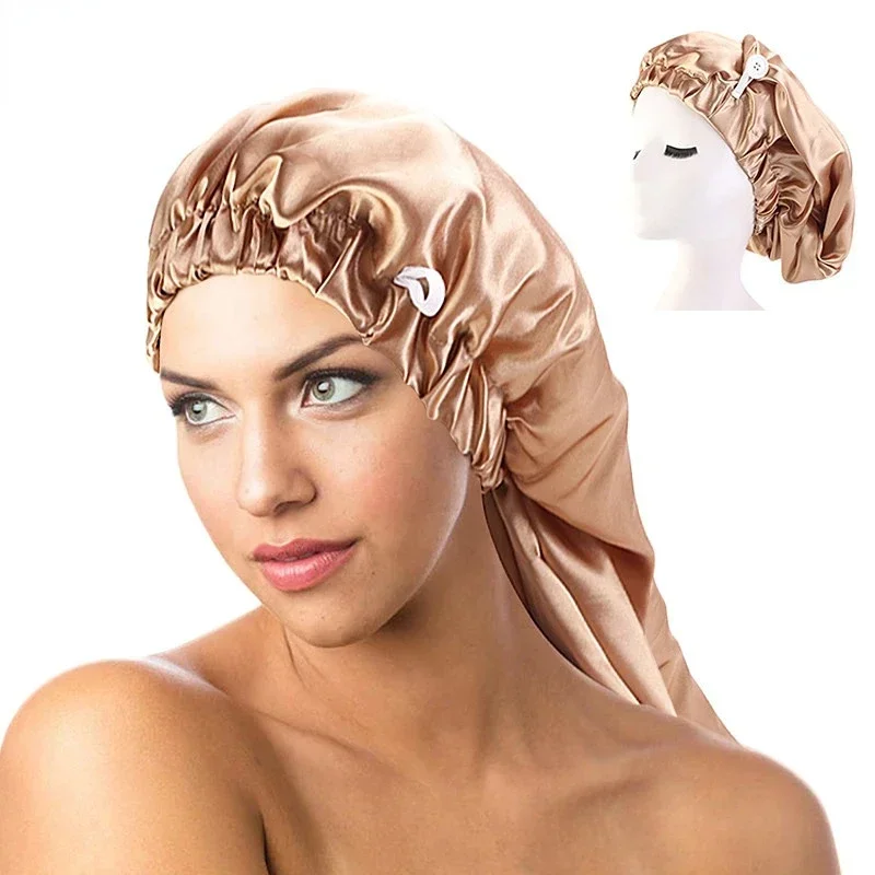 High Elastic Hair Band Night Cap, Sleep Cap, Chemo Caps for Women and Men, Long Satin Bonnet
High Elastic Hair Band Night Cap, Sleep Cap, Chemo Caps for Women and Men, Long Satin Bonnet