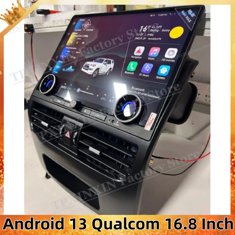 16,8-дюймовый автомобильный радиоприемник Android Auto для Toyota Land Cruiser Prado 120 для GX470 2002 ~ 2009 GPS мультимедийный стереоприемник головное устройство
16,8-дюймовый автомобильный радиоприемник Android Auto для Toyota Land Cruiser Prado 120 для GX470 2002 ~ 2009 GPS мультимедийный стереоприемник головное устройство