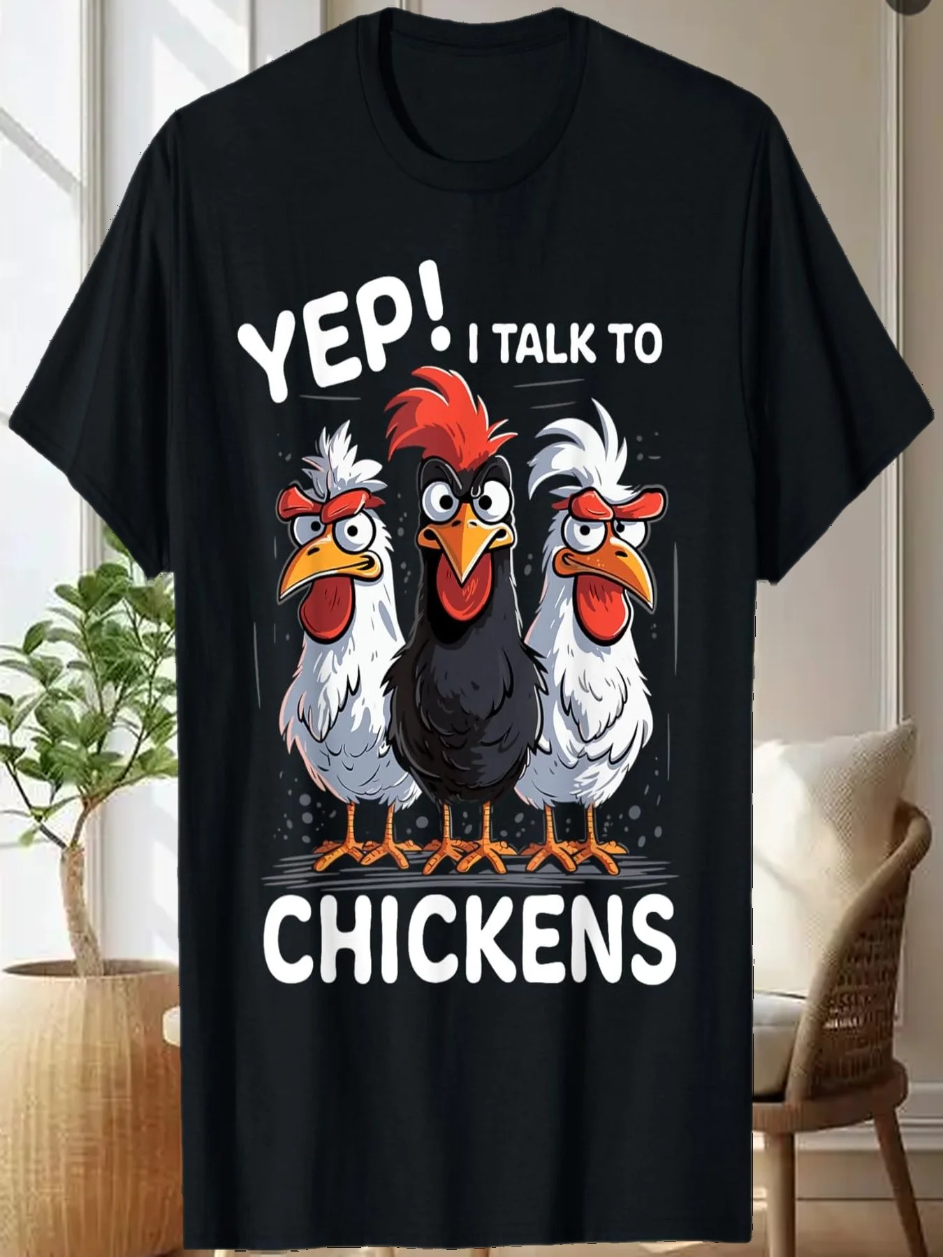 Забавная милая футболка «Да, я говорить о цыплят»
Забавная милая футболка «Да, я говорить о цыплят»