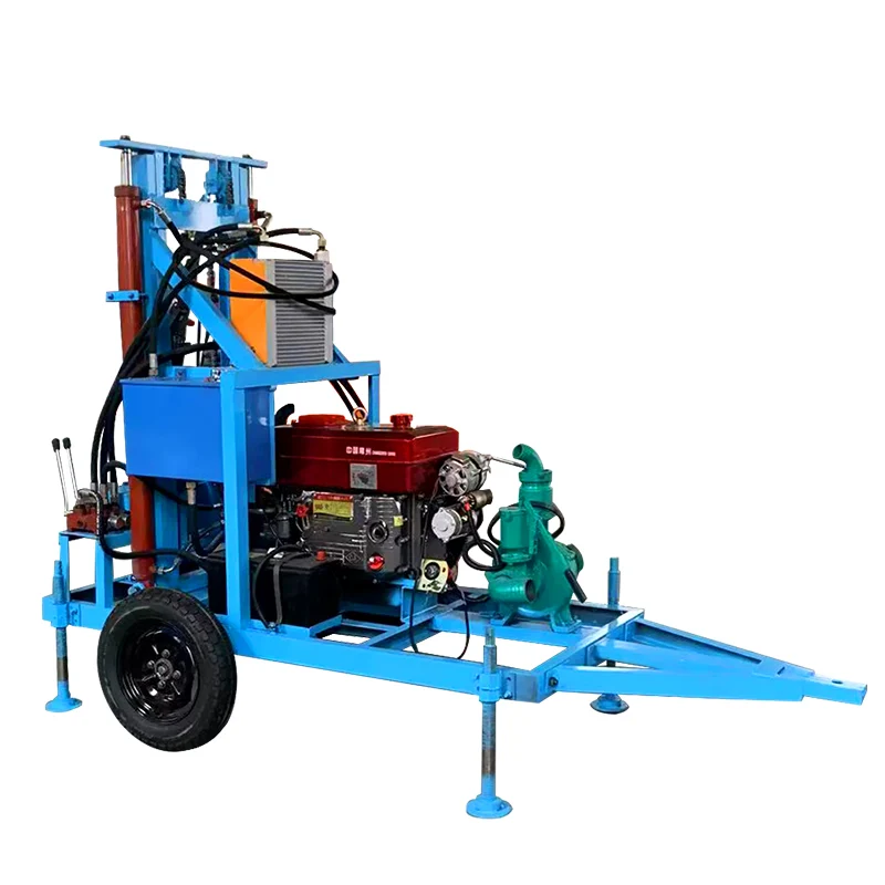 Customized 100-180m High-Efficiency Drill 22-35HP Diesel Hydraulic Water Well Drilling Rig
Customized 100-180m High-Efficiency Drill 22-35HP Diesel Hydraulic Water Well Drilling Rig