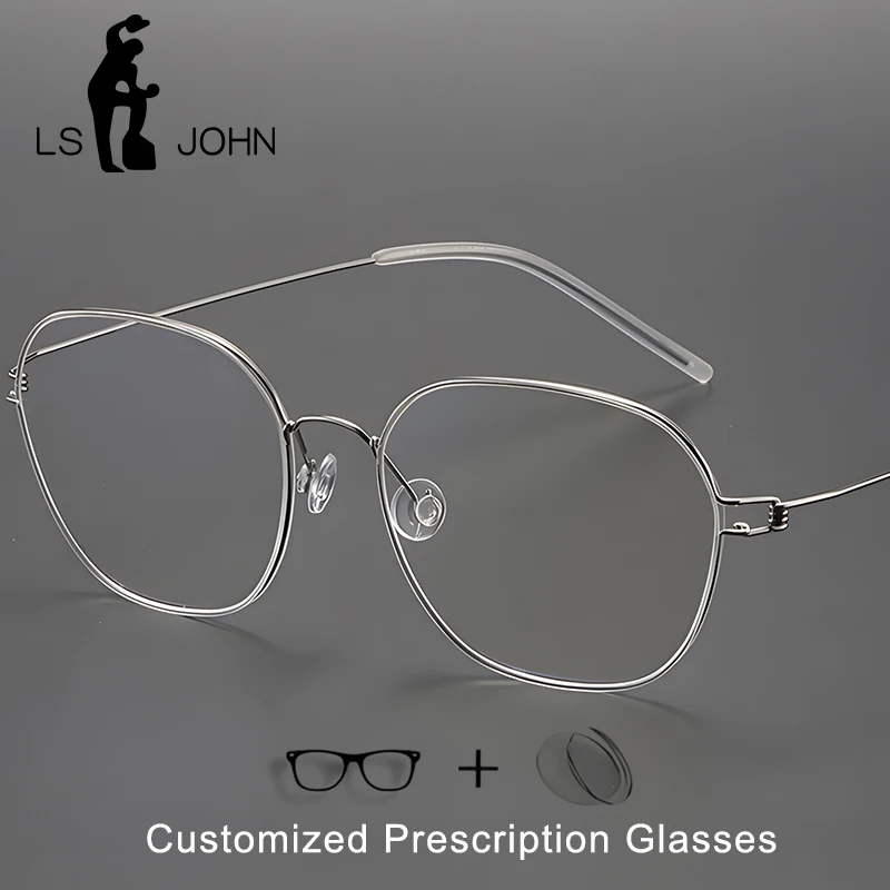Pure Titanium Glasses Frame Men Ultralight Screwless Customized Myopia Reading Prescription Eyeglasses Women Denmark Eyewear
Pure Titanium Glasses Frame Men Ultralight Screwless Customized Myopia Reading Prescription Eyeglasses Women Denmark Eyewear