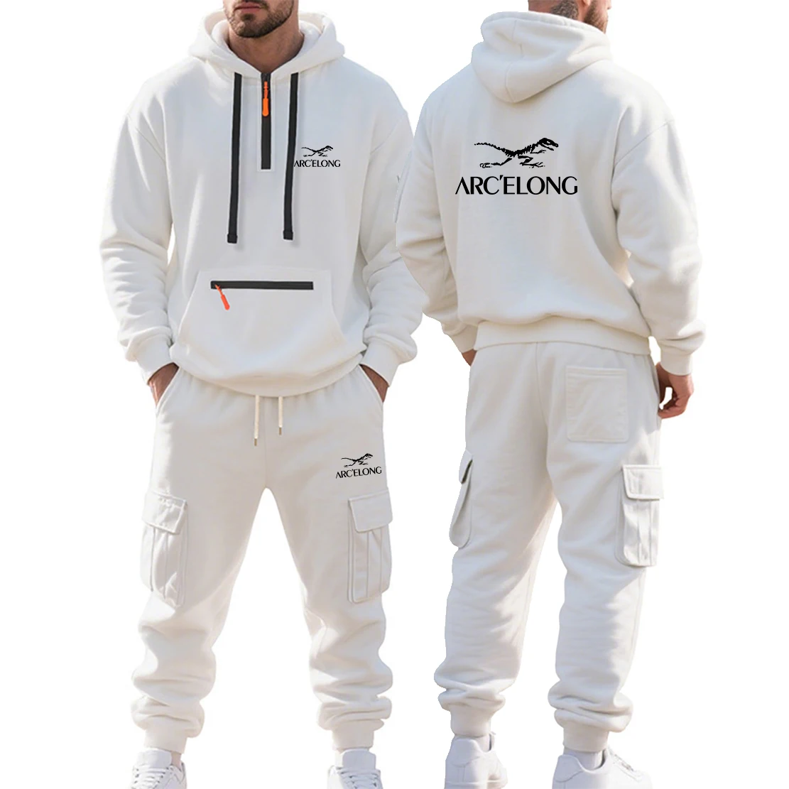 New Autumn and Winter Printed Men's Fleece Hooded Sweatshirt, Workwear, Long Pants Set, Sports Leisure Multi Pocket 2-piece set
New Autumn and Winter Printed Men's Fleece Hooded Sweatshirt, Workwear, Long Pants Set, Sports Leisure Multi Pocket 2-piece set