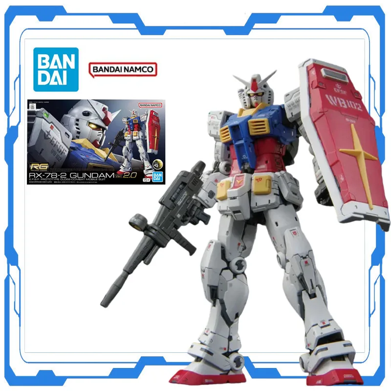 Original Bandai RG 1/144 RX-78-2 Gundam Ver 2.0 Gunpla Assembly Model Movable Joints Anime Mobile Suit Collectible Gifs for Boys
Original Bandai RG 1/144 RX-78-2 Gundam Ver 2.0 Gunpla Assembly Model Movable Joints Anime Mobile Suit Collectible Gifs for Boys