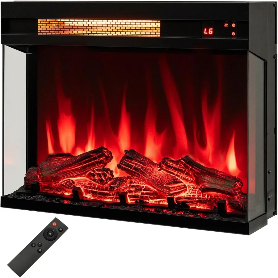 23-дюймовые 3-сторонние электрические каминные вставки для современного домашнего декора, встраиваемый электрический камин с 7-цветными эффектами пламени, регулируемый
23-дюймовые 3-сторонние электрические каминные вставки для современного домашнего декора, встраиваемый электрический камин с 7-цветными эффектами пламени, регулируемый
