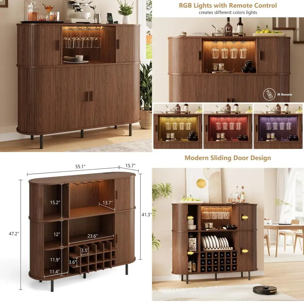 Винный шкаф-бар 55 дюймов с рифленой дверцей, подсветкой LED, кофейный барный шкаф с розеткой, современный шкаф для ликеров и виски с винной полкой
Винный шкаф-бар 55 дюймов с рифленой дверцей, подсветкой LED, кофейный барный шкаф с розеткой, современный шкаф для ликеров и виски с винной полкой