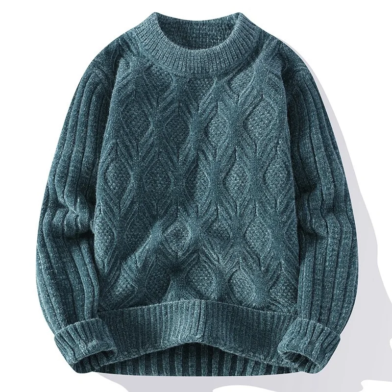 Autumn and Winter New Thickened Warm Sweater Retro Style Crew Neck Knitted Bottoming Shirt
Autumn and Winter New Thickened Warm Sweater Retro Style Crew Neck Knitted Bottoming Shirt