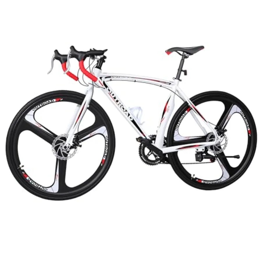 Road commuter bike for men and women: 14/21-speed, 700C wheels, dual disc/V-brakes, lightweight aluminum alloy frame, black/red
Road commuter bike for men and women: 14/21-speed, 700C wheels, dual disc/V-brakes, lightweight aluminum alloy frame, black/red