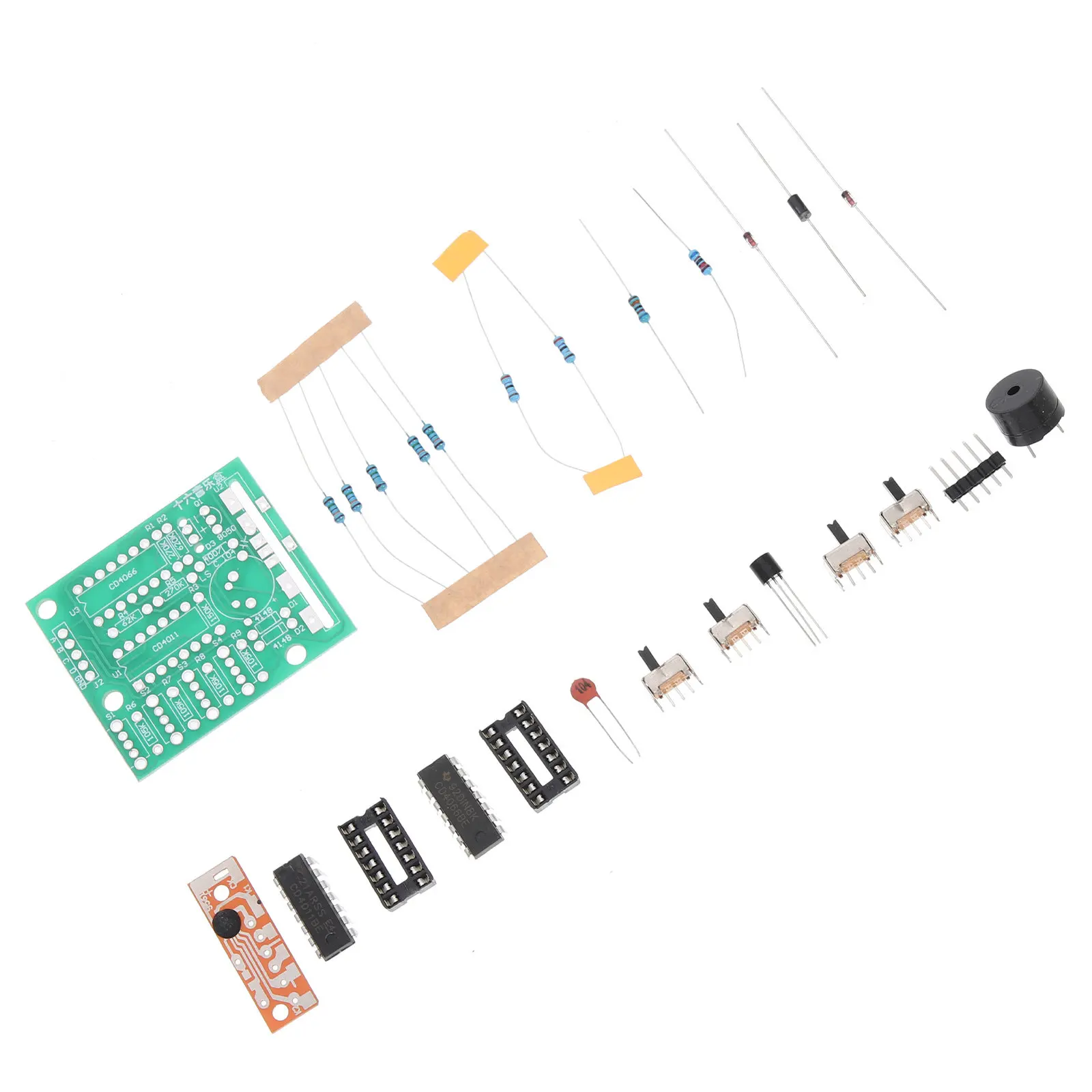1Set Music Box Circuit Board DIY Soldering Practice Kit Electronic Components for 16 Sound Analog Tones Doorbell Alarm Clock
1Set Music Box Circuit Board DIY Soldering Practice Kit Electronic Components for 16 Sound Analog Tones Doorbell Alarm Clock