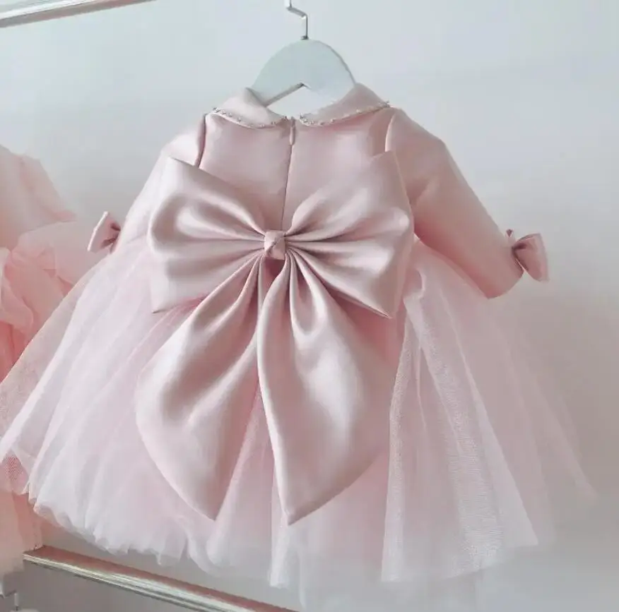 Cute Baby Baptism Pink Dresses For Baby Girls Tulle Princess Dress 1st Year Birthday Dress Infant Party Dress Newborn Clothes
Cute Baby Baptism Pink Dresses For Baby Girls Tulle Princess Dress 1st Year Birthday Dress Infant Party Dress Newborn Clothes