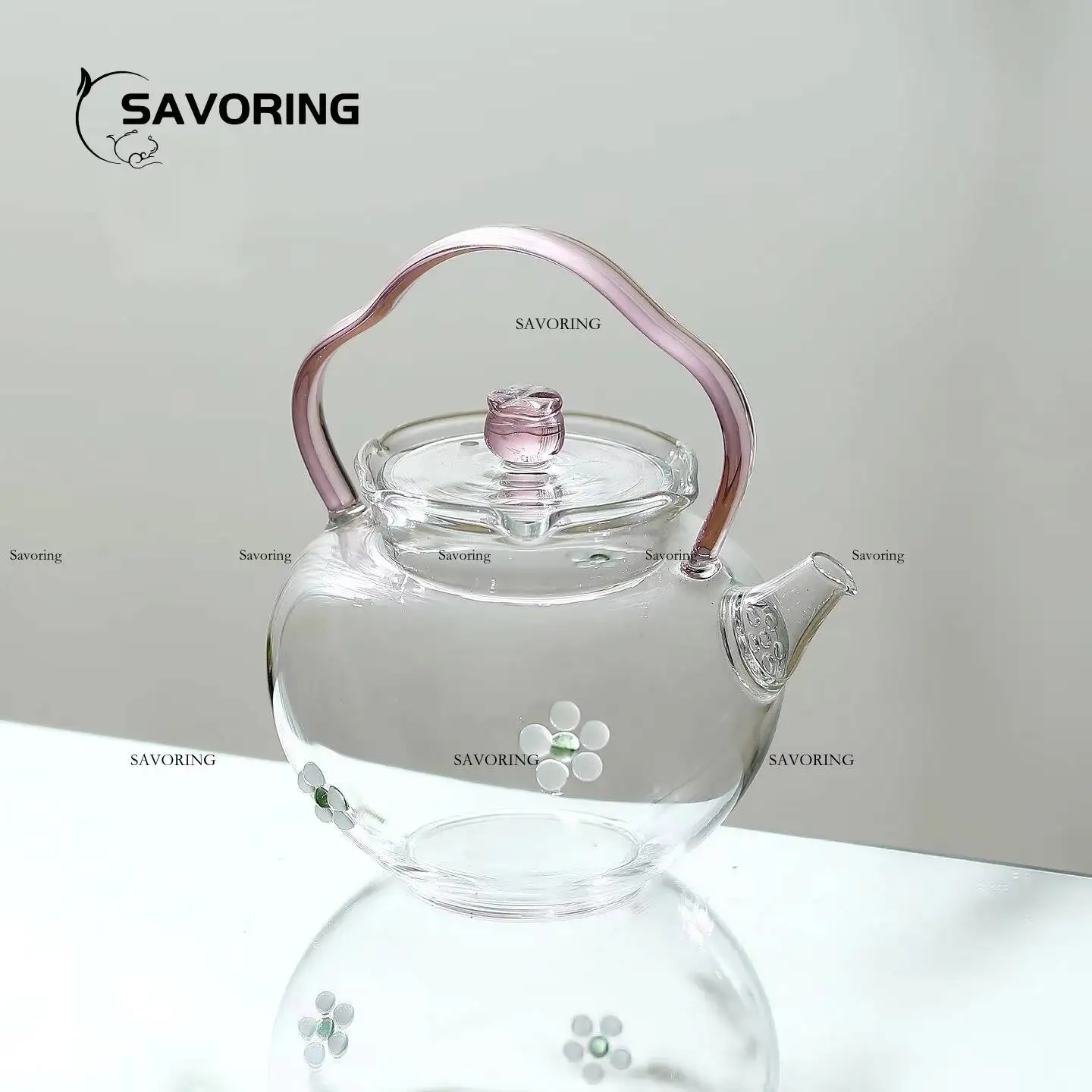 Aesthetic Glass Kettle Flower Teapot Large Tea Pots Chinese Filter Puer Gong Dao Bei Oolong Infuser Teapots Ceremony Brewing Set
Aesthetic Glass Kettle Flower Teapot Large Tea Pots Chinese Filter Puer Gong Dao Bei Oolong Infuser Teapots Ceremony Brewing Set