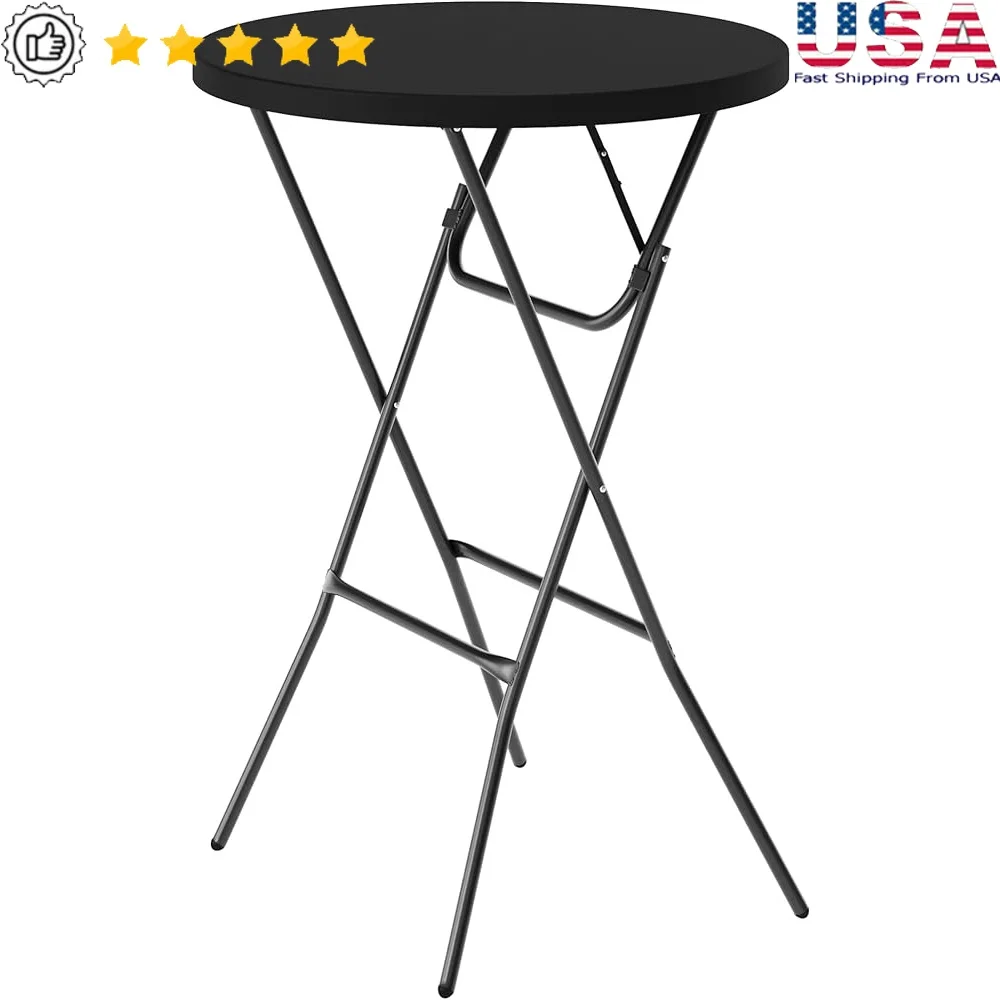 Round Folding Bar Table Portable Easy Transport Ideal Indoor Outdoor Events Crafts Parties Durable Non-Marring Caps
Round Folding Bar Table Portable Easy Transport Ideal Indoor Outdoor Events Crafts Parties Durable Non-Marring Caps