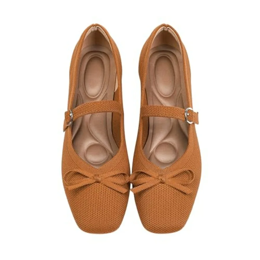 Knit Flats for Women Square Toe Flats Casual Ballet Flats with Ankle Strap, Washable Comfortable Dressy Mary Jane Flat
Knit Flats for Women Square Toe Flats Casual Ballet Flats with Ankle Strap, Washable Comfortable Dressy Mary Jane Flat
