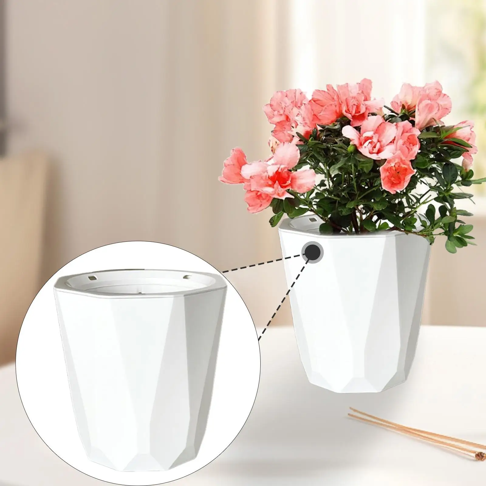 Self Watering Plant Pot Sturdy Gardening Decorative Desktop Minimalist Flower Pot for Office Restaurant Dorm Apartment Balcony
Self Watering Plant Pot Sturdy Gardening Decorative Desktop Minimalist Flower Pot for Office Restaurant Dorm Apartment Balcony