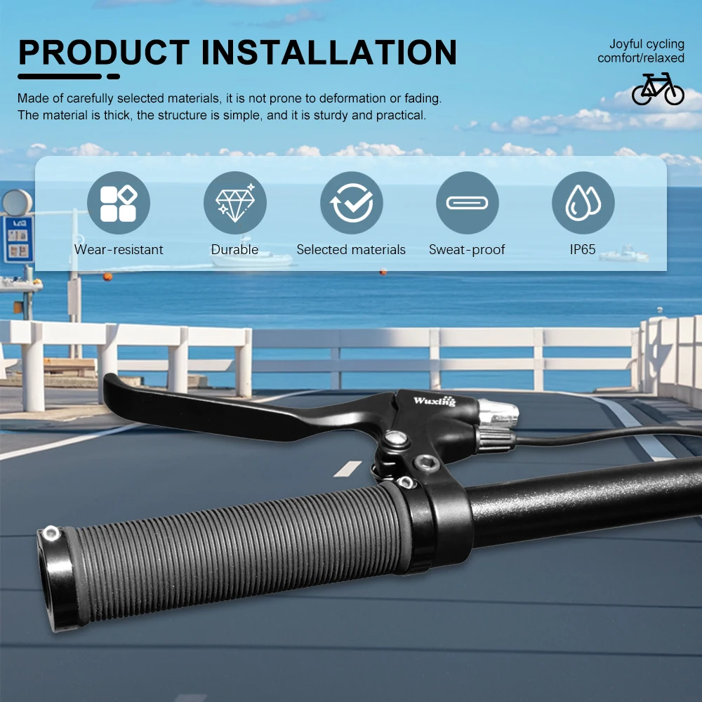 Тормозная ручка WUXING 47/271PDD для электровелосипеда с функцией отключения питания, аксессуары для электровелосипедов и электросамокатов, 12В-72В, разъем SM/водонепроницаемый
Тормозная ручка WUXING 47/271PDD для электровелосипеда с функцией отключения питания, аксессуары для электровелосипедов и электросамокатов, 12В-72В, разъем SM/водонепроницаемый