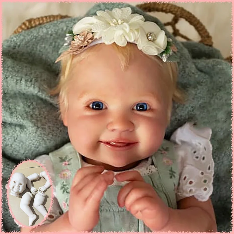 19inch New Popular Unpainted Unassembled Summer Reborn Smile Doll Kit Fresh color with Cloth Body DIY Doll Parts for Artists
19inch New Popular Unpainted Unassembled Summer Reborn Smile Doll Kit Fresh color with Cloth Body DIY Doll Parts for Artists