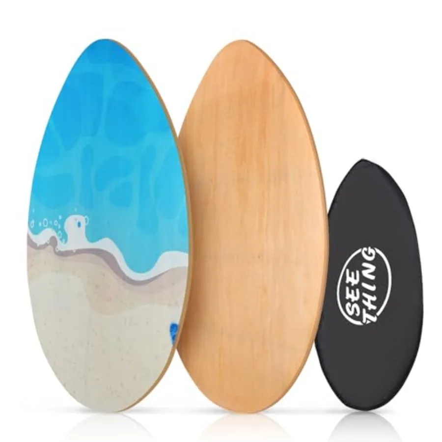 35 Inch Skimboard with High Gloss Coat Wood Skim Board for Beginners,,Teenagers, Adults and All Skimming
35 Inch Skimboard with High Gloss Coat Wood Skim Board for Beginners,,Teenagers, Adults and All Skimming