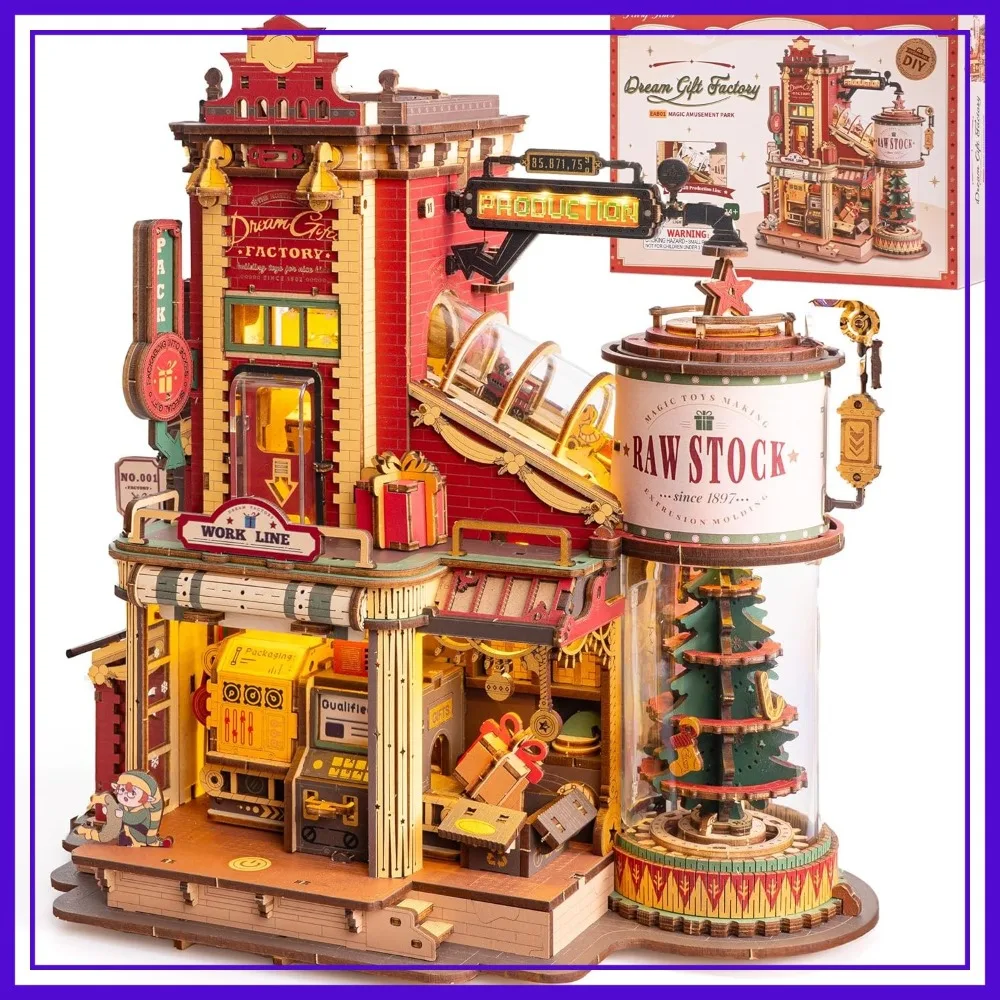 3D Wooden Music Box Puzzle for Adults, Factory Model Building Set, Craft Gift
3D Wooden Music Box Puzzle for Adults, Factory Model Building Set, Craft Gift