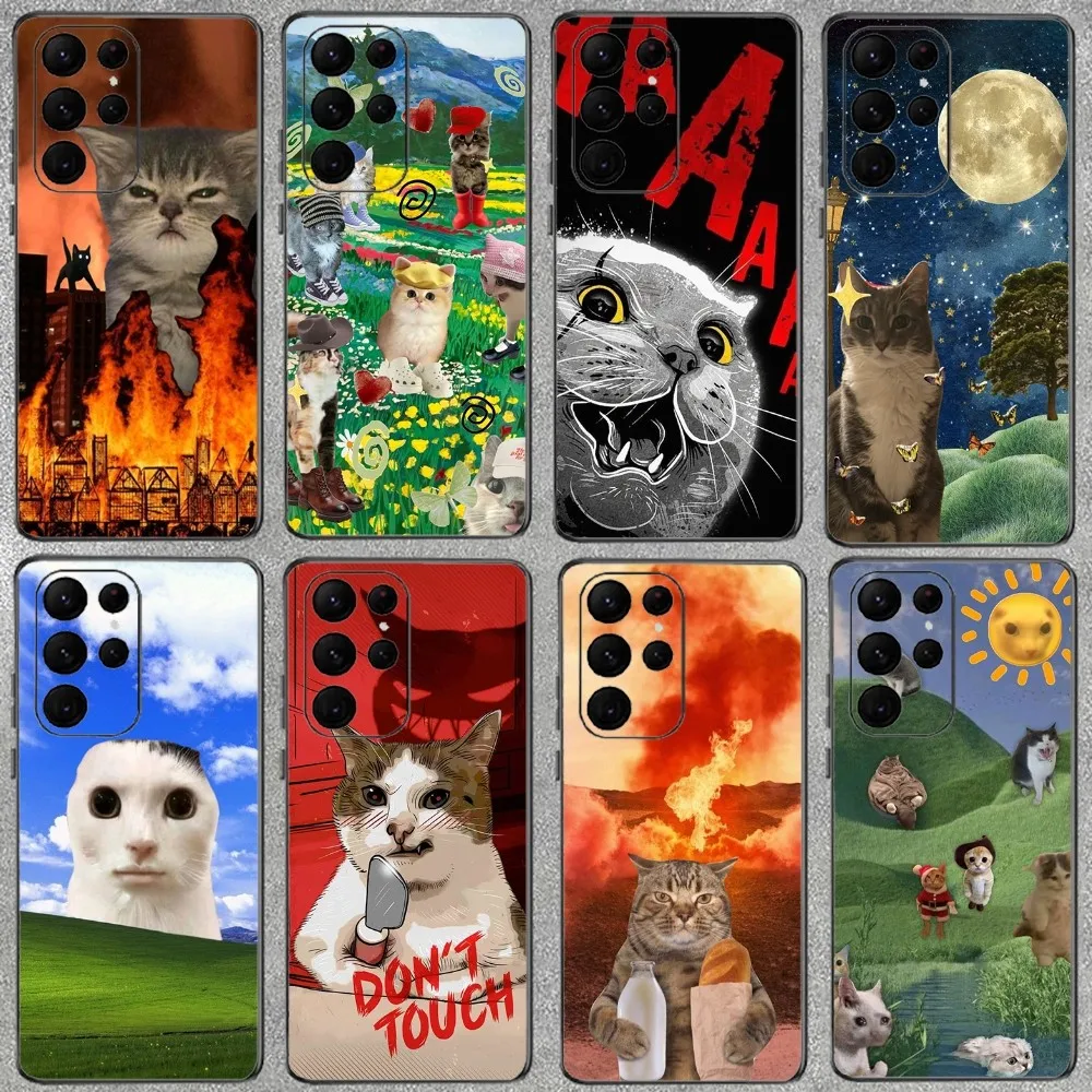 Funny cute cat Phone Case For Samsung Galaxy A52 A12 A51 S21 Edge S22ULTRA S23 S20LITE Plus ultra Black Cover
Funny cute cat Phone Case For Samsung Galaxy A52 A12 A51 S21 Edge S22ULTRA S23 S20LITE Plus ultra Black Cover