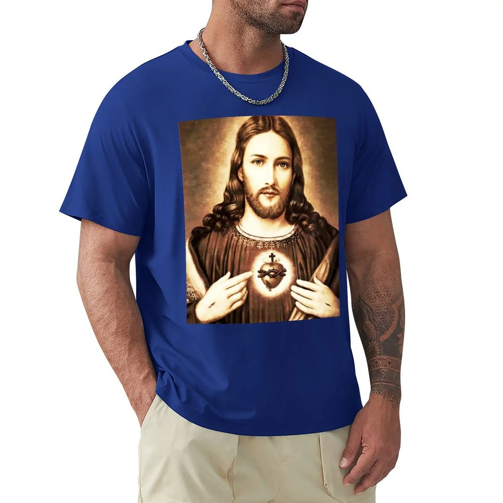 Sacred heart of Jesus T-Shirt quick-drying korean fashion customs fruit of the loom mens t shirts
Sacred heart of Jesus T-Shirt quick-drying korean fashion customs fruit of the loom mens t shirts
