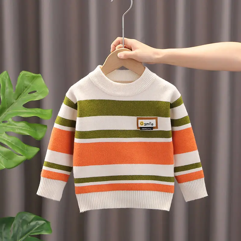 2023 Winter New Elegant Versatile Fashion Children's Clothing Round Neck Long Sleeve Simplicity Stripe Casual Versatile Pullover
2023 Winter New Elegant Versatile Fashion Children's Clothing Round Neck Long Sleeve Simplicity Stripe Casual Versatile Pullover