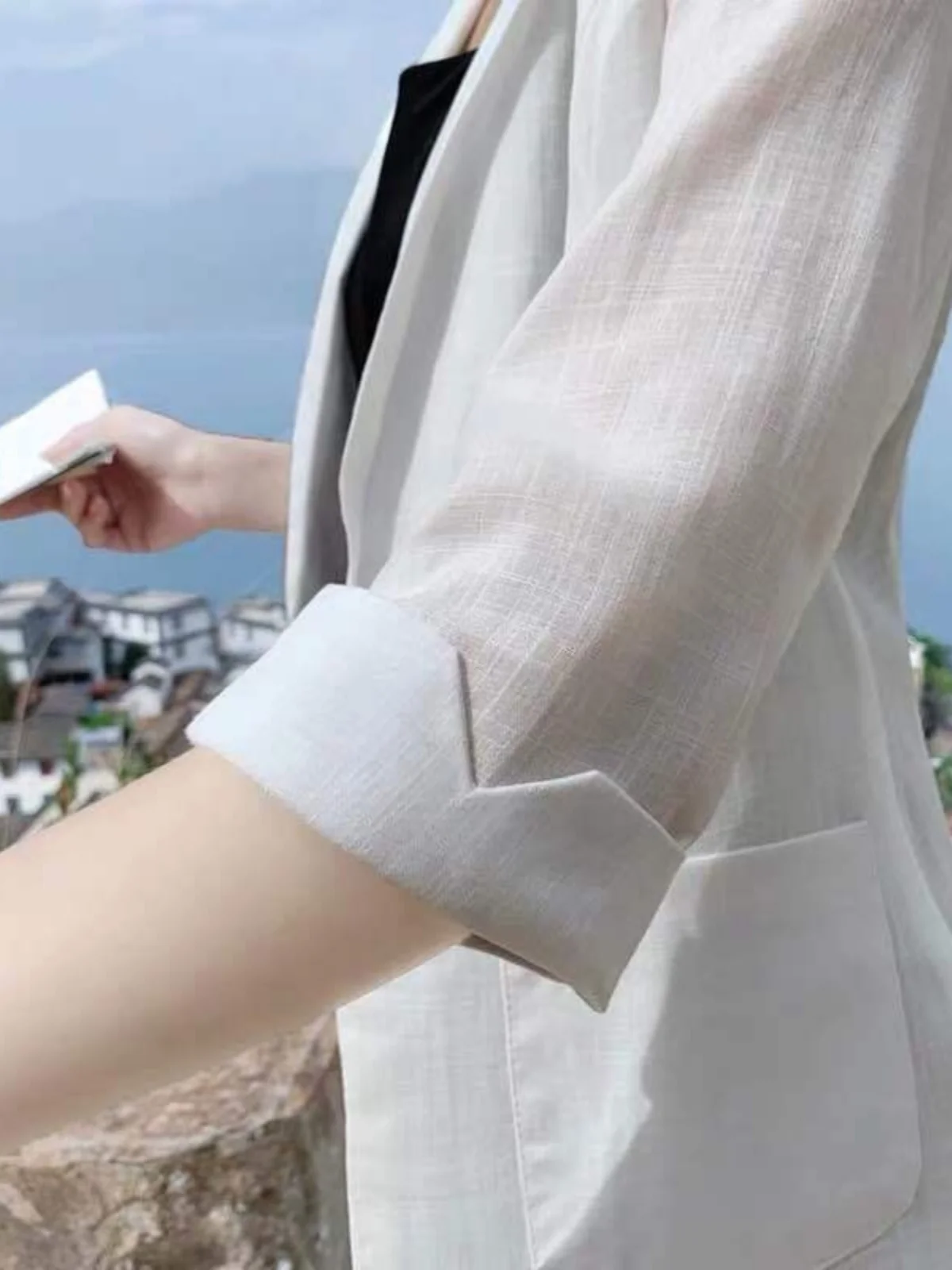 Casual Style Thin Cotton Linen Blend Women's Suit Spring Summer New British Style Small Western Clothes Sun Protection for Women
Casual Style Thin Cotton Linen Blend Women's Suit Spring Summer New British Style Small Western Clothes Sun Protection for Women