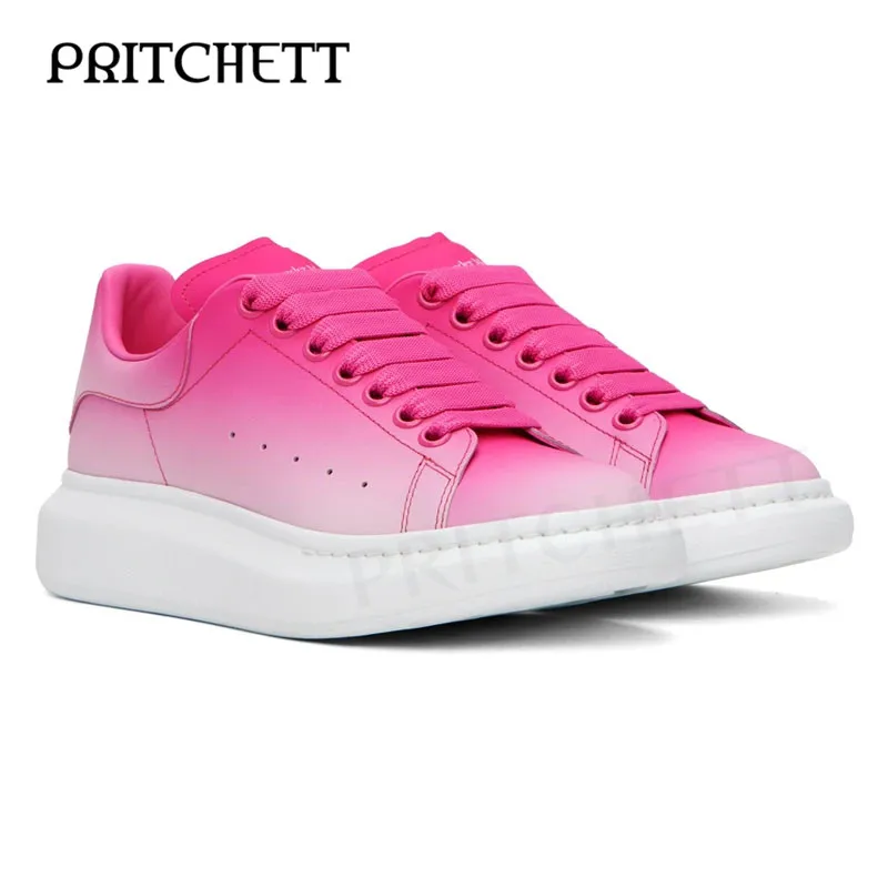 White Pink Gradient Casual Sneakers Thick Sole Round Toe Strap Daily Men's Shoes Large Size Comfortable Fashion Sneakers
White Pink Gradient Casual Sneakers Thick Sole Round Toe Strap Daily Men's Shoes Large Size Comfortable Fashion Sneakers