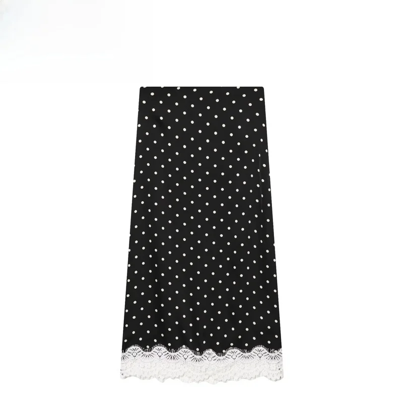 Fashionable Polka Dot Splice Skirt Elegant Ladylike High Waist Straight Cut Polyester Fabric Spring 2026 Ladies Skirt
Fashionable Polka Dot Splice Skirt Elegant Ladylike High Waist Straight Cut Polyester Fabric Spring 2026 Ladies Skirt