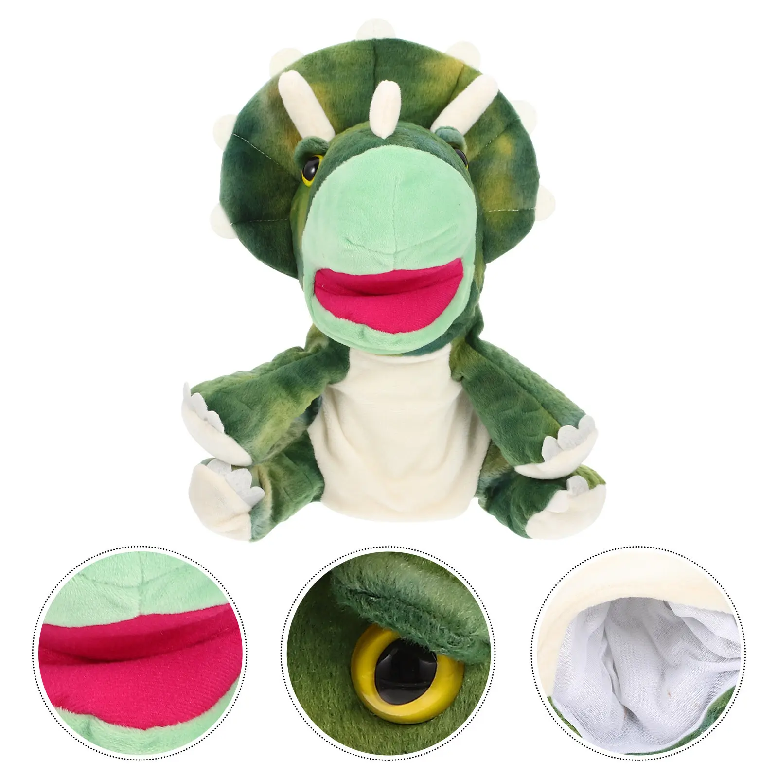 Interactive Dinosaurs Hand Puppet Soft Safe Material Parent Kids Storytelling Communication Fun Accessory for Motor Skills
Interactive Dinosaurs Hand Puppet Soft Safe Material Parent Kids Storytelling Communication Fun Accessory for Motor Skills