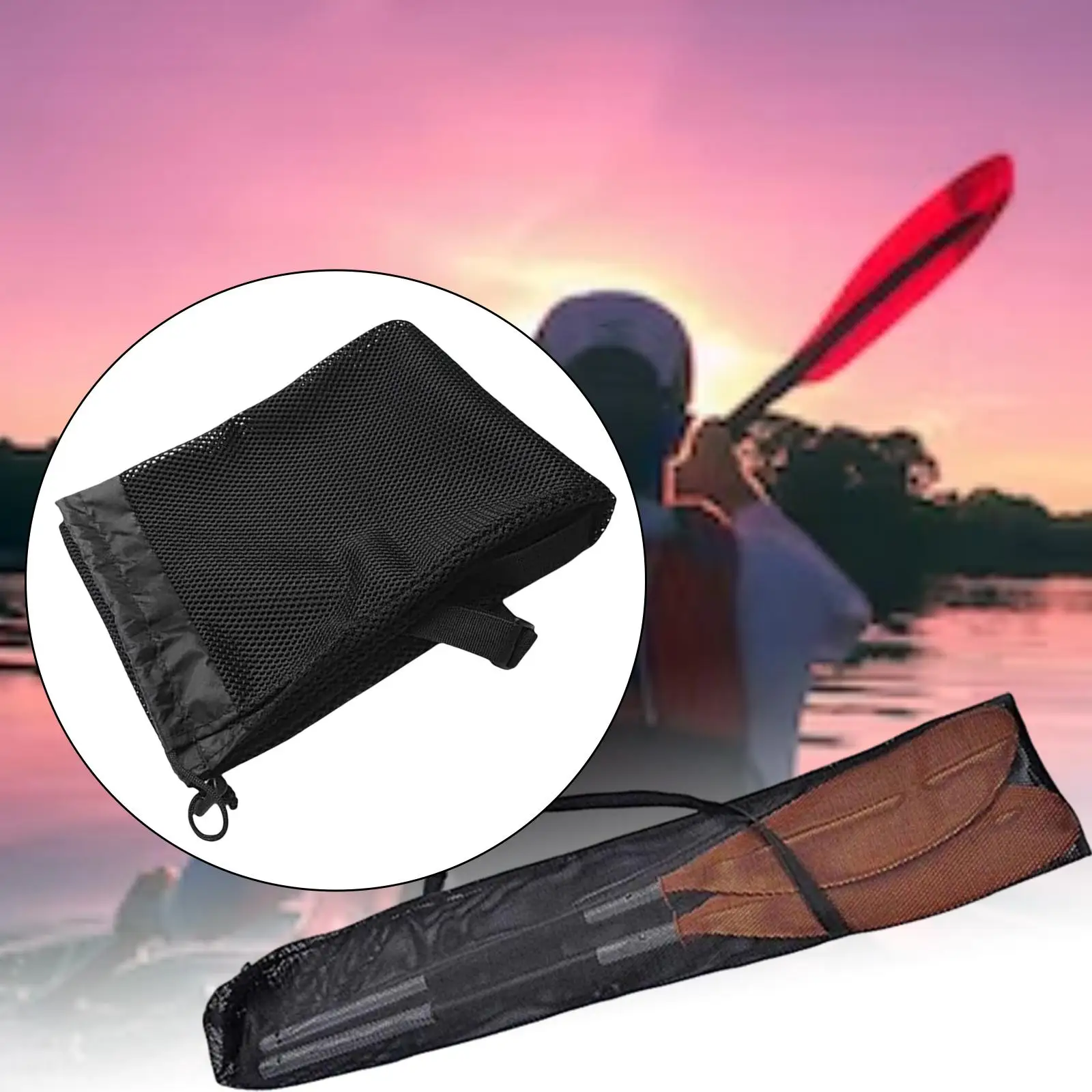 Kayak Paddle Bag Drawstring Mesh Split Shaft Carrying Bag Holder Adjustable Strap Case
Kayak Paddle Bag Drawstring Mesh Split Shaft Carrying Bag Holder Adjustable Strap Case