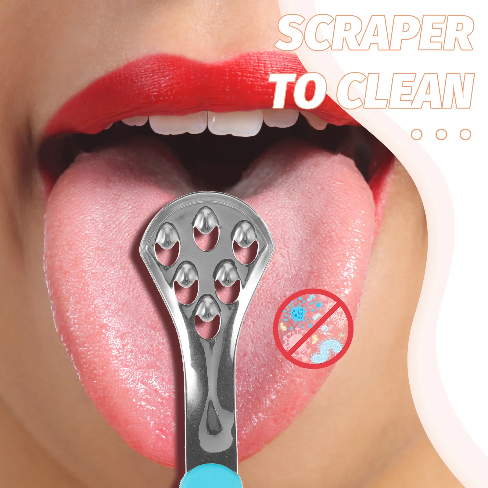 2Pcs Stainless Steel Tongue Scraper Portable Breath Freshener Oral Care Cleaning Tool Tongue Scraper Oral Care Supplies 
2Pcs Stainless Steel Tongue Scraper Portable Breath Freshener Oral Care Cleaning Tool Tongue Scraper Oral Care Supplies