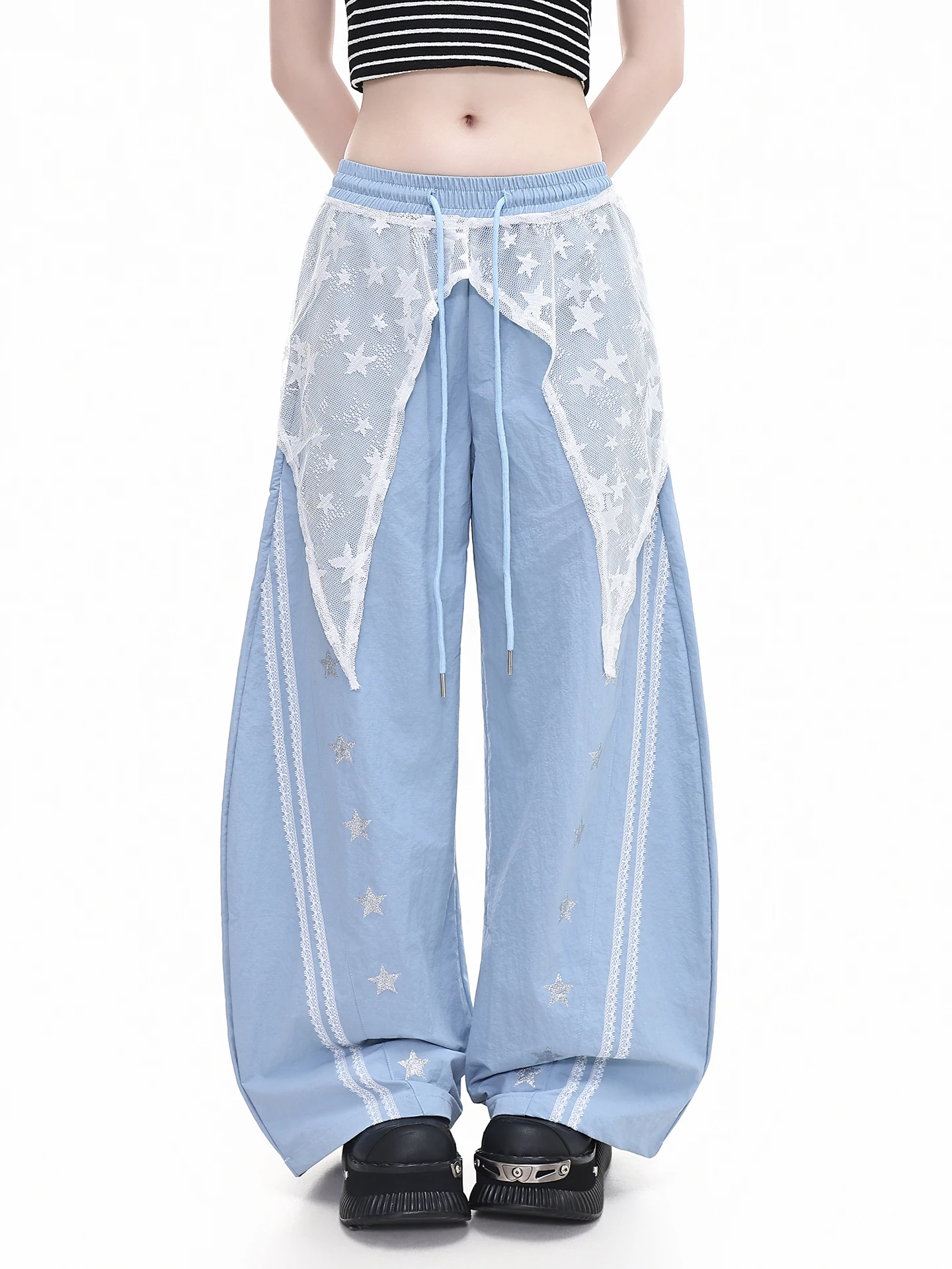 Loose Wide Leg Pants Women's Jazz Dance Pants Star Stripe Casual Pants Knife Pants Comfortable Loose Fit Ladies Trousers
Loose Wide Leg Pants Women's Jazz Dance Pants Star Stripe Casual Pants Knife Pants Comfortable Loose Fit Ladies Trousers