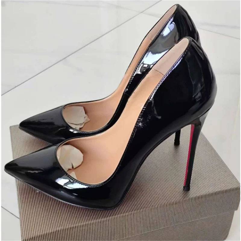 35-47 size slim high heels women's high heels sexy pointed wedding shoes party high heels patent leather neutral shoes
35-47 size slim high heels women's high heels sexy pointed wedding shoes party high heels patent leather neutral shoes