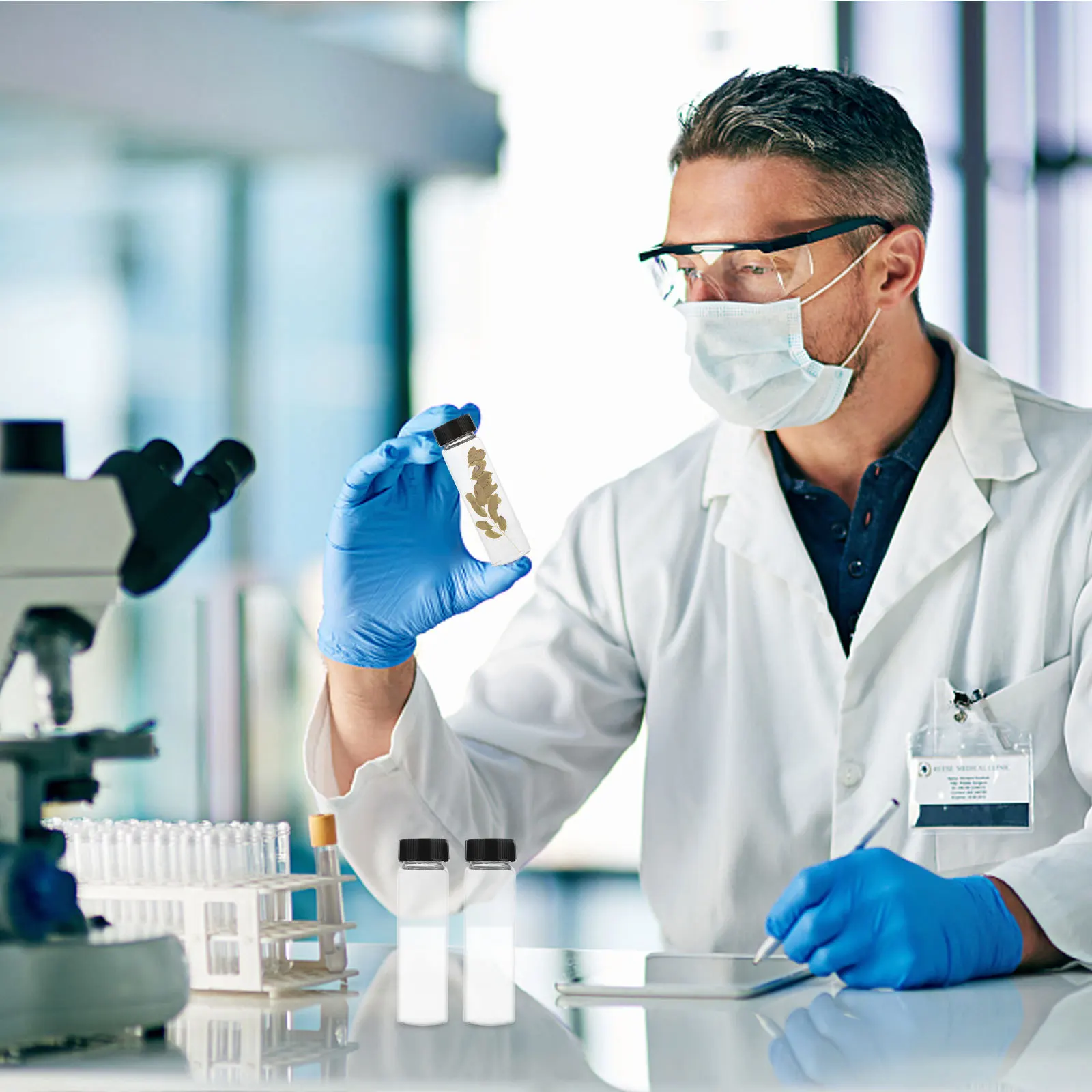 12Pcs Glass Sample Bottles 40Ml Clear Transparent Vial with Lid for Essential Oils Storage Refillable Experiment Vials Premium
12Pcs Glass Sample Bottles 40Ml Clear Transparent Vial with Lid for Essential Oils Storage Refillable Experiment Vials Premium