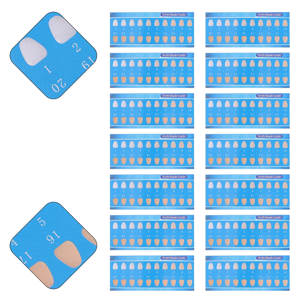 30 Pcs Teeth Whitening Shade Guide Tooth Color Chart Dental Supplies Small Lightweight Care Tools Professional Tooth Shades
30 Pcs Teeth Whitening Shade Guide Tooth Color Chart Dental Supplies Small Lightweight Care Tools Professional Tooth Shades