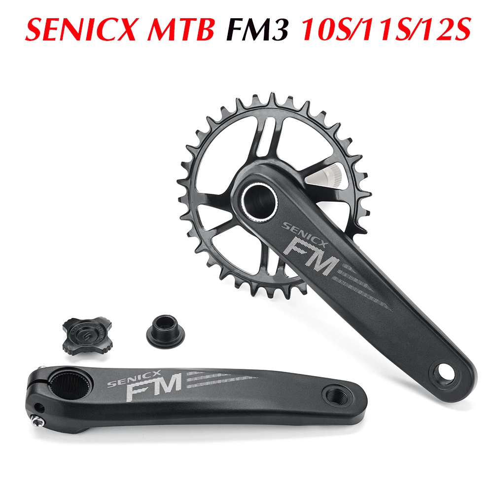 SENICX FM3 MTB Crankset 34T Звездочка, 170 мм 175 мм кривошипные рычаги, набор звездочек для горного велосипеда для BSA BB 73 мм - 9/10/11/12 Speed Compati
SENICX FM3 MTB Crankset 34T Звездочка, 170 мм 175 мм кривошипные рычаги, набор звездочек для горного велосипеда для BSA BB 73 мм - 9/10/11/12 Speed Compati