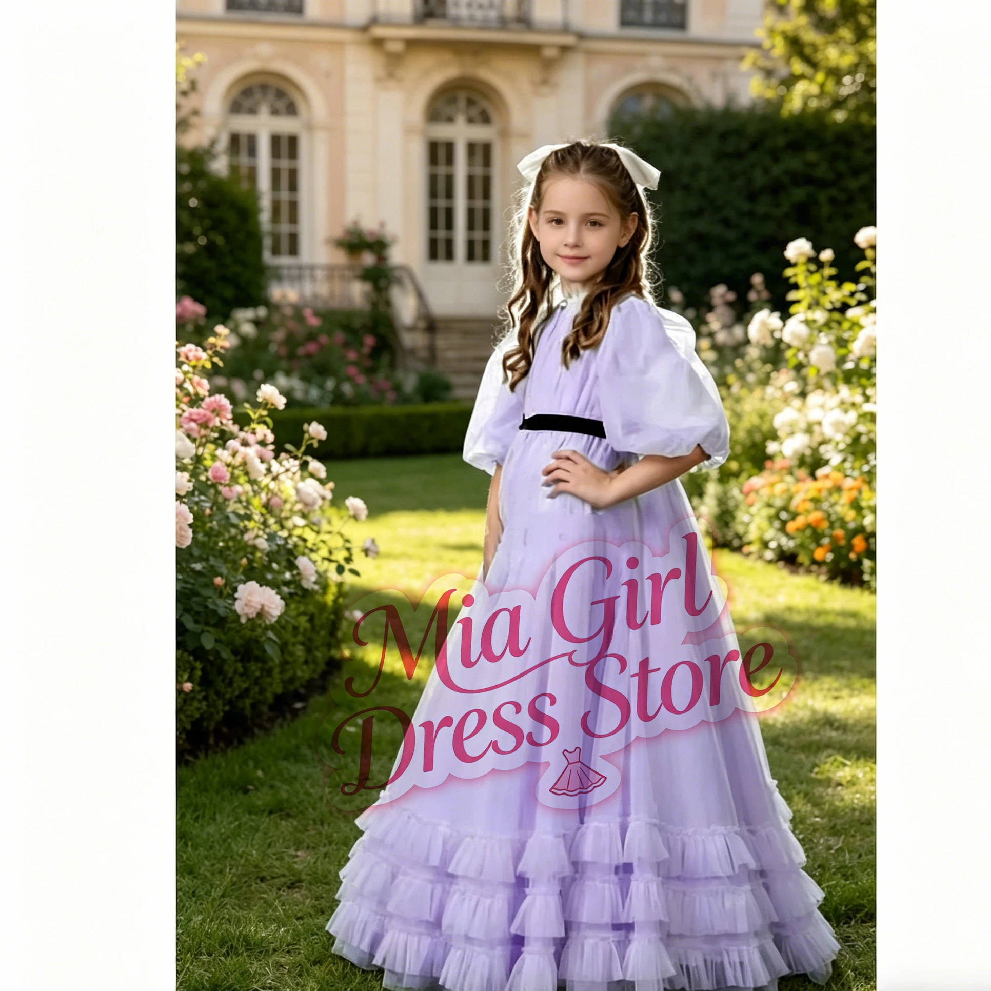 Customized Flower Girl Dress For Wedding High Waist Half Sleeve Floor Length Elegant Simple Kids Birthday First Communion Gown
Customized Flower Girl Dress For Wedding High Waist Half Sleeve Floor Length Elegant Simple Kids Birthday First Communion Gown