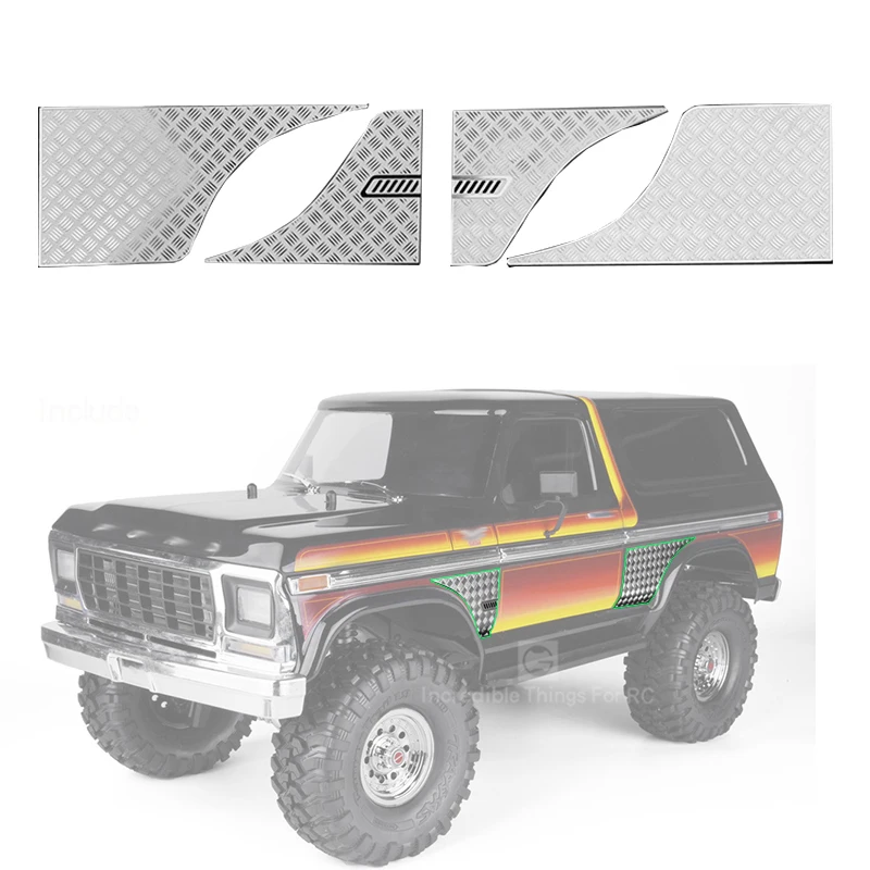 Body Metal Skid Plate Garnish for 1/10 RC Crawler Car Traxxas TRX4 BRONCO FORD Diy Parts
Body Metal Skid Plate Garnish for 1/10 RC Crawler Car Traxxas TRX4 BRONCO FORD Diy Parts