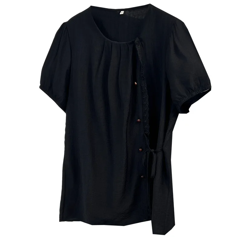 2026 Summer Plus Size Ruffle Blouse Women O-Neck Short Sleeve Tie Waist Open Cardigan Casual Shirt Tops For Curvy Ladies 1073
2026 Summer Plus Size Ruffle Blouse Women O-Neck Short Sleeve Tie Waist Open Cardigan Casual Shirt Tops For Curvy Ladies 1073
