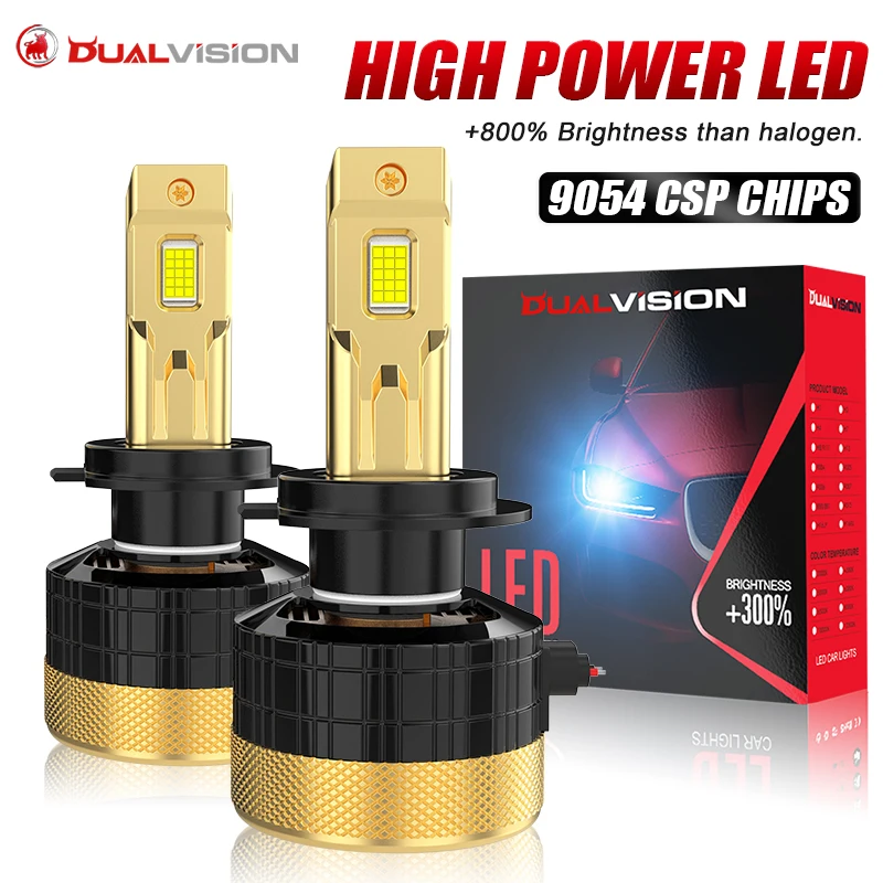 Dualvision K7C K5C H7 LED Canbus H4 H1 H11 H8 HB3 9005 HB4 9006 9012 HIR2 Car Headlight Bulb Auto Fog Light Motorcycle 30pcs CSP
Dualvision K7C K5C H7 LED Canbus H4 H1 H11 H8 HB3 9005 HB4 9006 9012 HIR2 Car Headlight Bulb Auto Fog Light Motorcycle 30pcs CSP