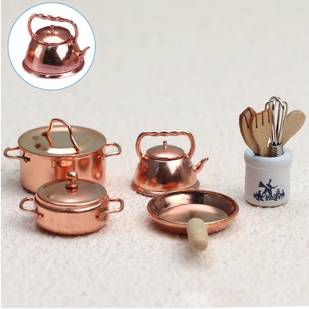 1Set Mini Cookware Mini Pot for Dollhouse Miniature Kitchen Furniture Realistic Kitchen Accessories Decoration Playset
1Set Mini Cookware Mini Pot for Dollhouse Miniature Kitchen Furniture Realistic Kitchen Accessories Decoration Playset