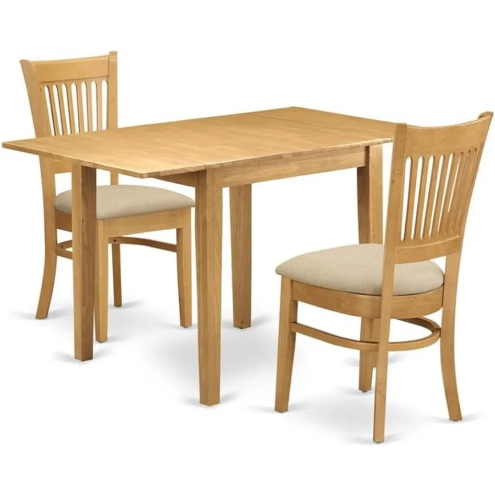 NDVA3-OAK-C 3 Piece Dining Room Furniture Set Contains a Rectangle Kitchen Table with Dropleaf and 2 Linen Fabric
NDVA3-OAK-C 3 Piece Dining Room Furniture Set Contains a Rectangle Kitchen Table with Dropleaf and 2 Linen Fabric