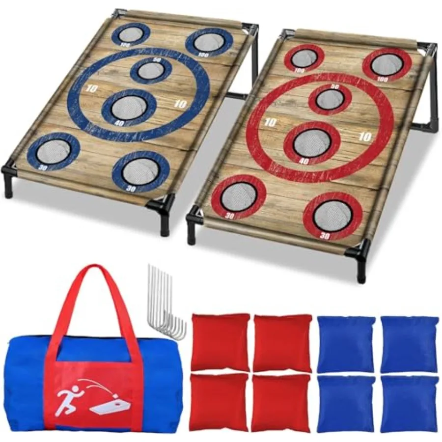 Portable Cornhole Board Set with 8 Bean Bags Corn Hole Toss Game Cornhole Games for Indoor and Outdoor Parties Ideal for Adults
Portable Cornhole Board Set with 8 Bean Bags Corn Hole Toss Game Cornhole Games for Indoor and Outdoor Parties Ideal for Adults